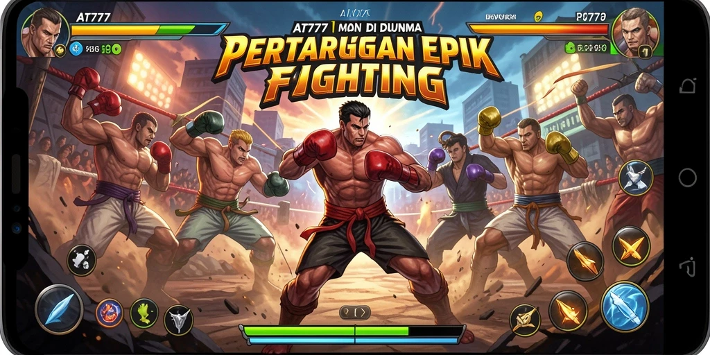 Gameplay seru AT777 dengan pertarungan yang menegangkan.