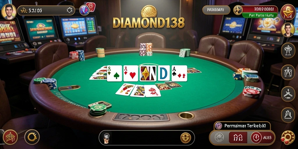 Screenshot gameplay Poker yang menarik dari DIAMOND138.