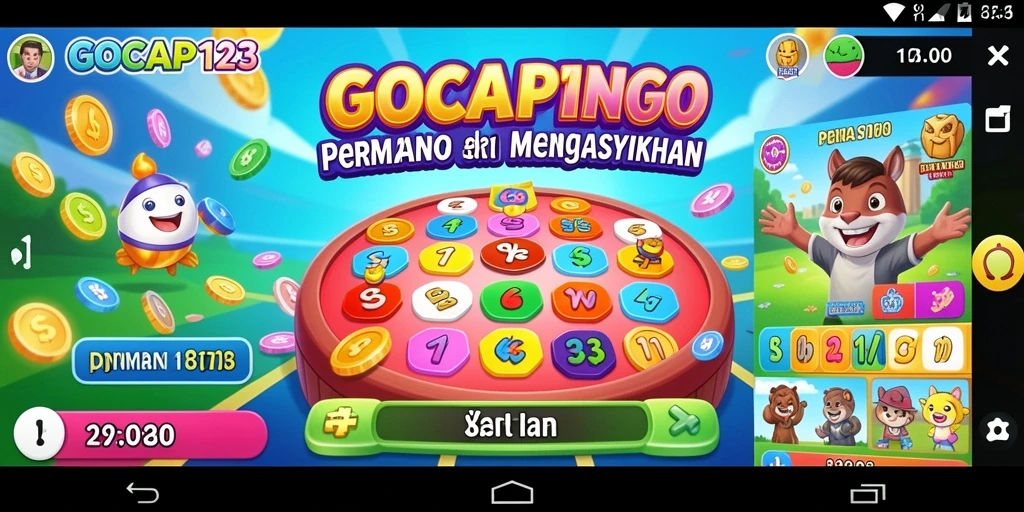 Tampilan gameplay seru GOCAP123 dengan fitur Bingo menarik.
