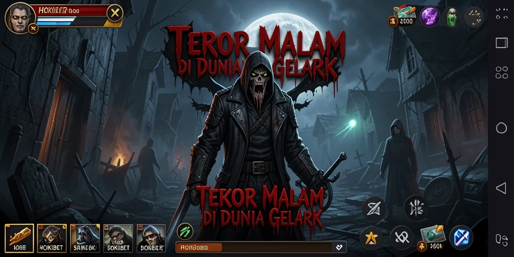 Screenshot gameplay menampilkan suasana menegangkan dari HOKIBET.