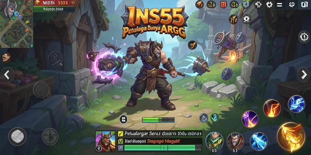 Tampilan gameplay ARPG yang mendebarkan dan menantang di INS55.