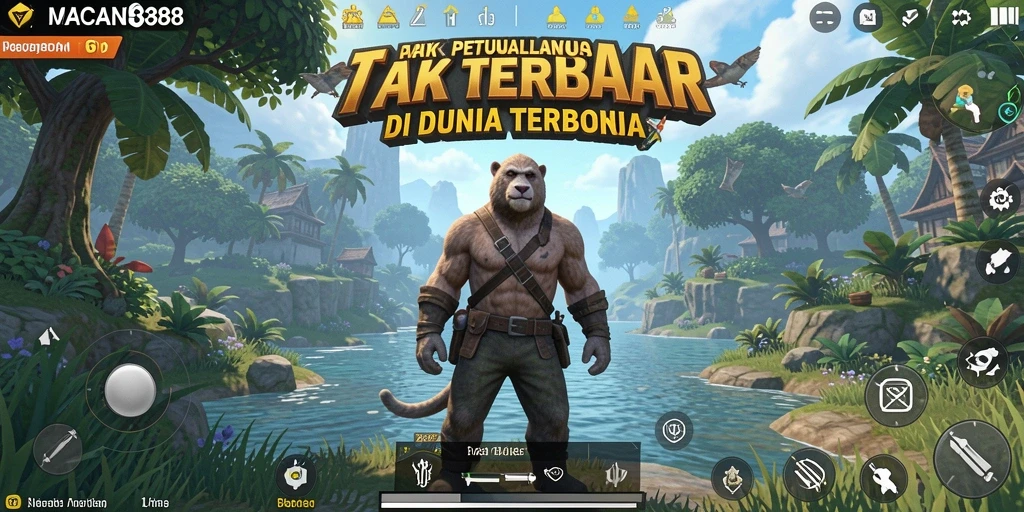 Tangkapan layar terlihat menampilkan eksplorasi dunia terbuka yang menakjubkan.