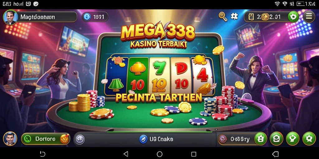 Gameplay seru MEGA338 dengan berbagai pilihan permainan Kasino.