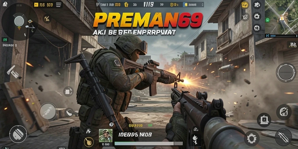 Tangkapan layar utama menunjukkan intensitas gameplay FPS yang mendebarkan.