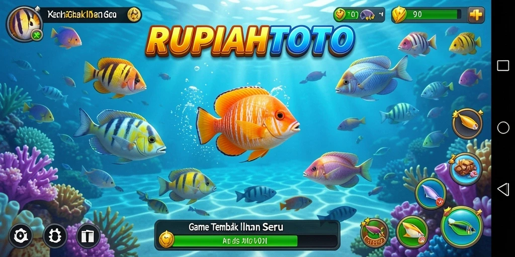 Gameplay menarik RUPIAHTOTO saat menembak ikan.